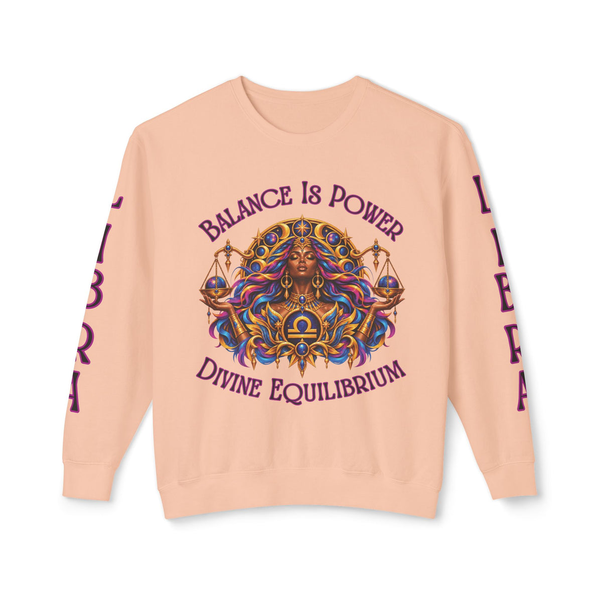 Libra Zodiac Sweatshirt – Comfort Colors 1466 Crewneck