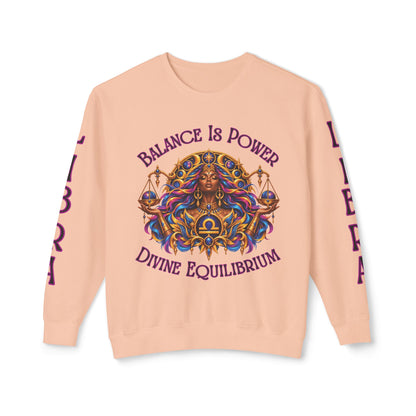 Libra Zodiac Sweatshirt – Comfort Colors 1466 Crewneck
