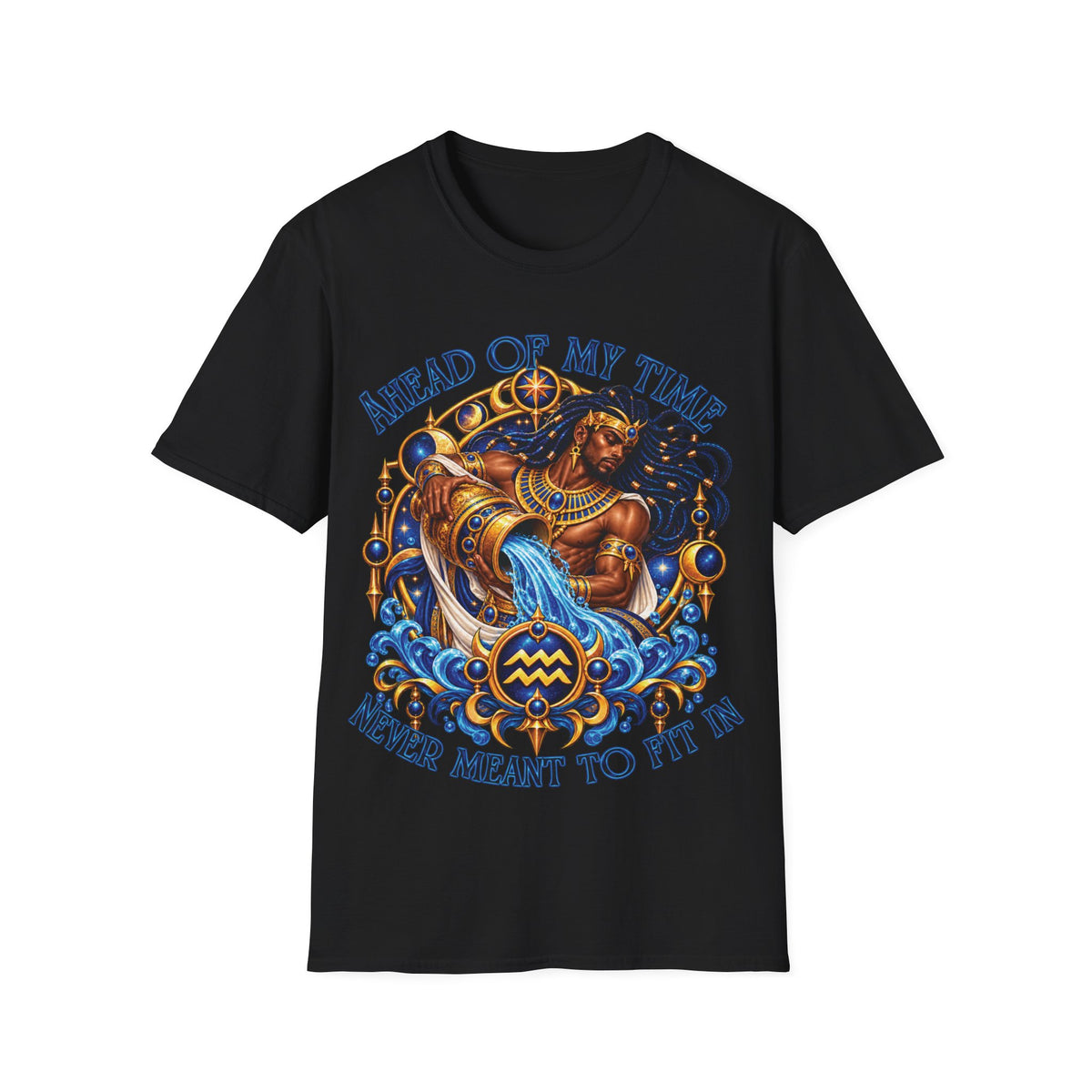 Aquarius Zodiac T-Shirt – Gildan 64000 Softstyle Tee