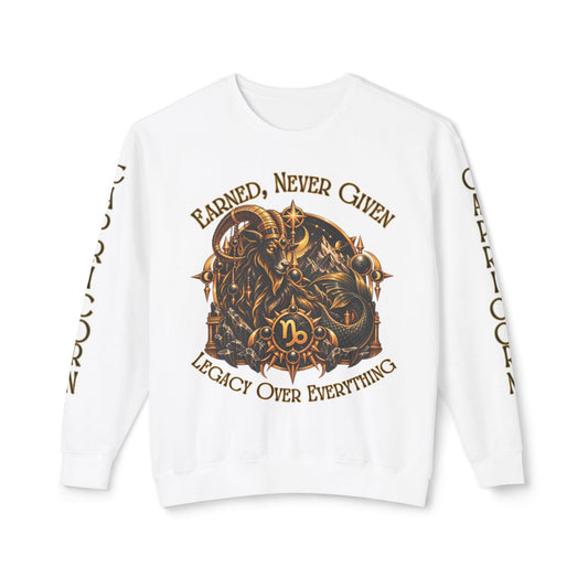 Capricorn Zodiac Sweatshirt – Comfort Colors 1466 Crewneck