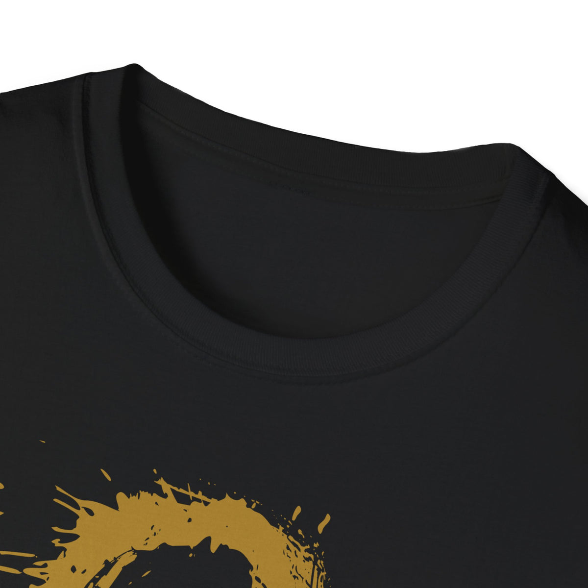 Ankh Love T-Shirt — Gold Brushstroke Ankh "LOVE" Tee