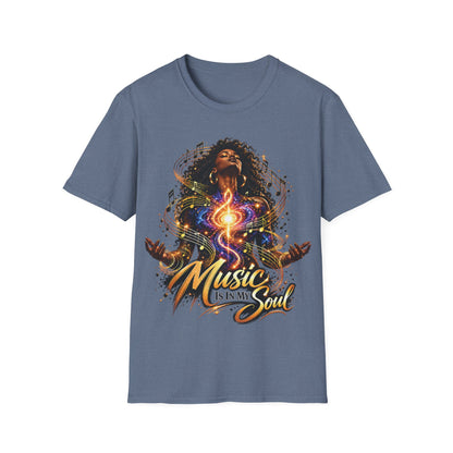 Music Is in My Soul V1 (Female) – Gildan 64000 T-Shirt