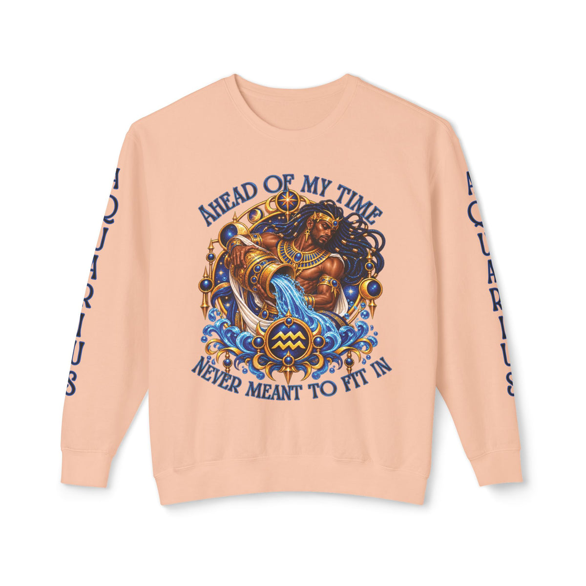 Aquarius Zodiac Sweatshirt – Comfort Colors 1466 Crewneck