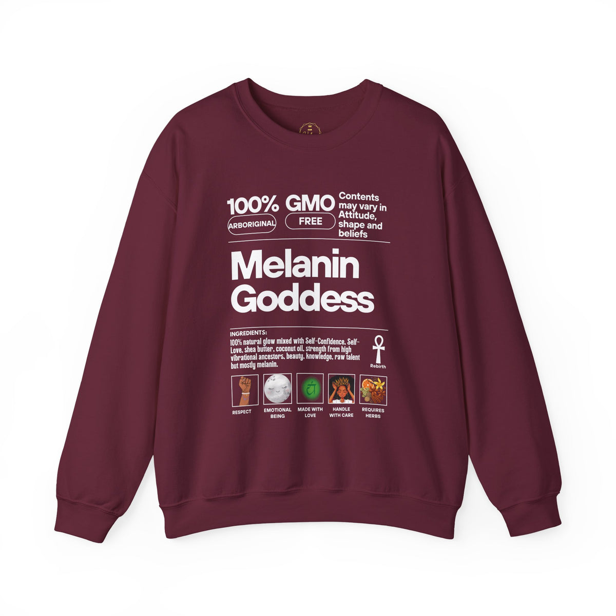Melanin Goddess – Gildan Heavy Blend™ 18000 Crewneck Sweatshirt