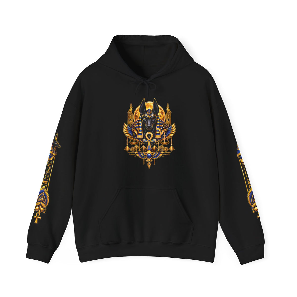 Egyptian Anubis Hoodie –  Gildan 18500 Heavy Blend Hoodie