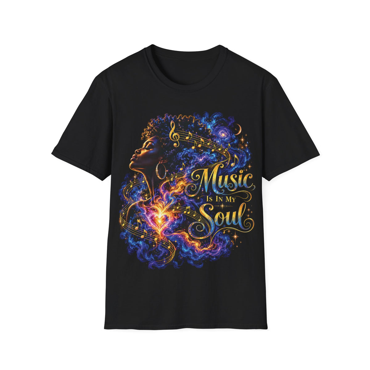 Music Is in My Soul V2 (Female) – Gildan 64000 T-Shirt