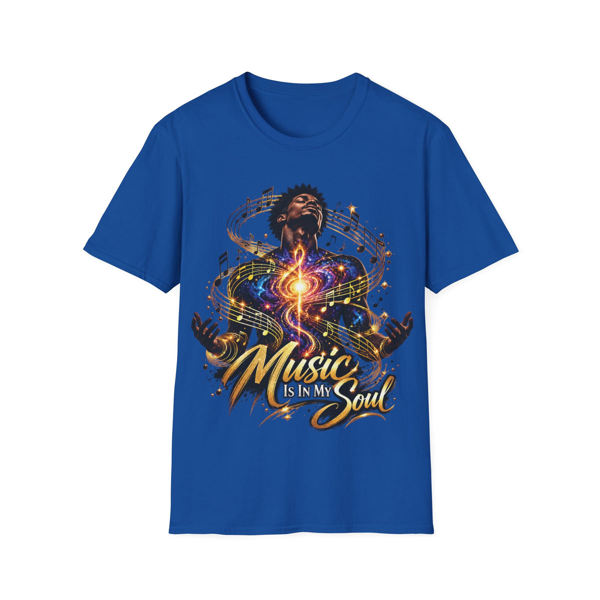 Music Is in My Soul V1 (Male) – Gildan 64000 T-Shirt