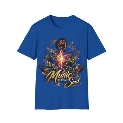 Music Is in My Soul V1 (Male) – Gildan 64000 T-Shirt