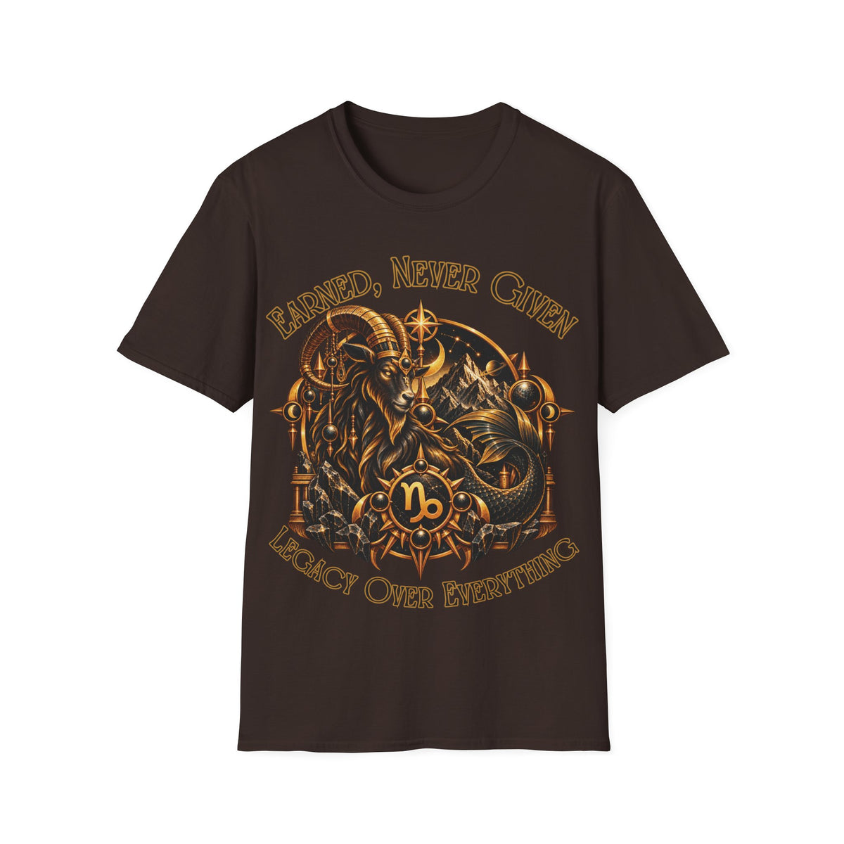 Capricorn Zodiac T-Shirt – Gildan 64000 Softstyle Tee