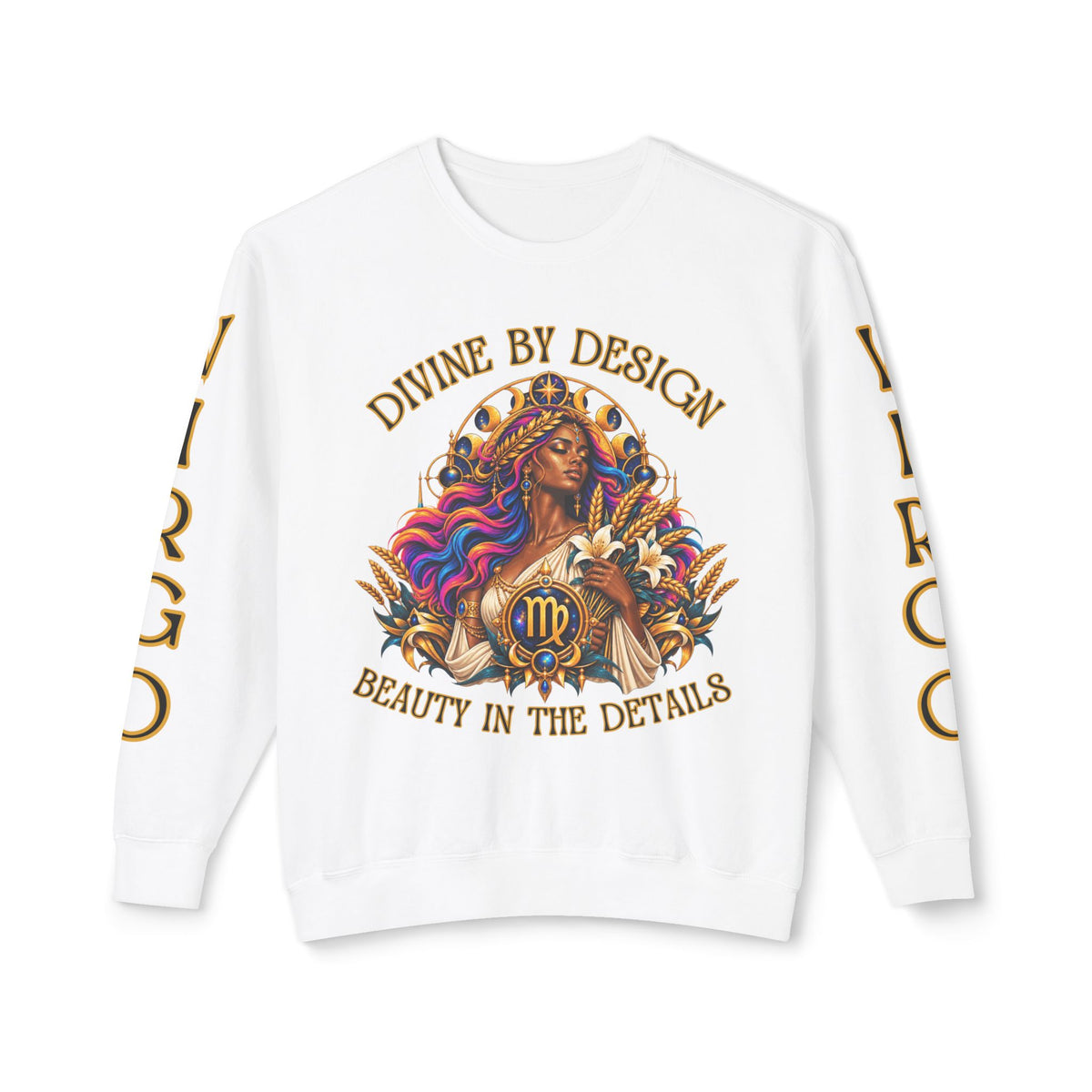 Virgo Zodiac Sweatshirt – Comfort Colors 1466 Crewneck