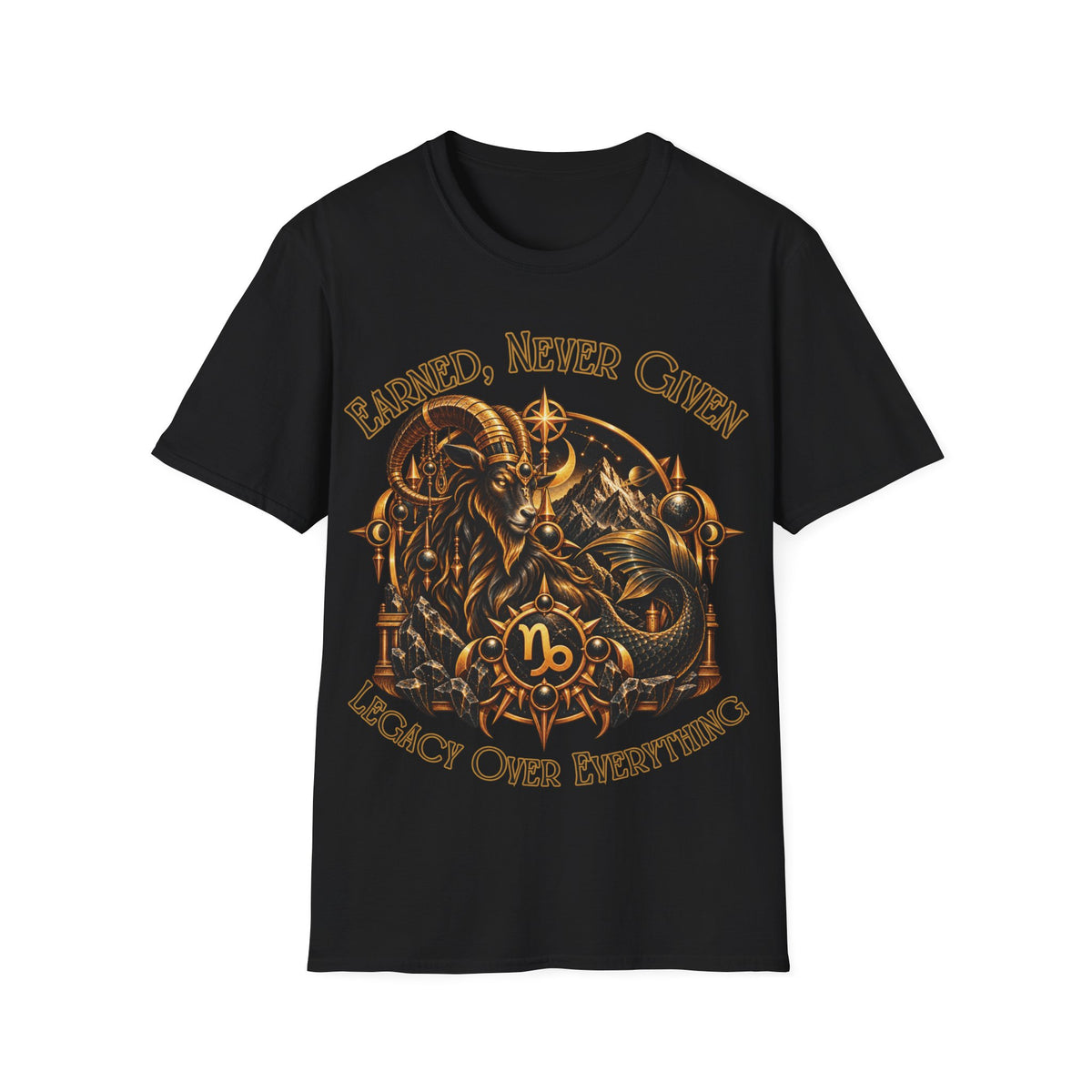 Capricorn Zodiac T-Shirt – Gildan 64000 Softstyle Tee