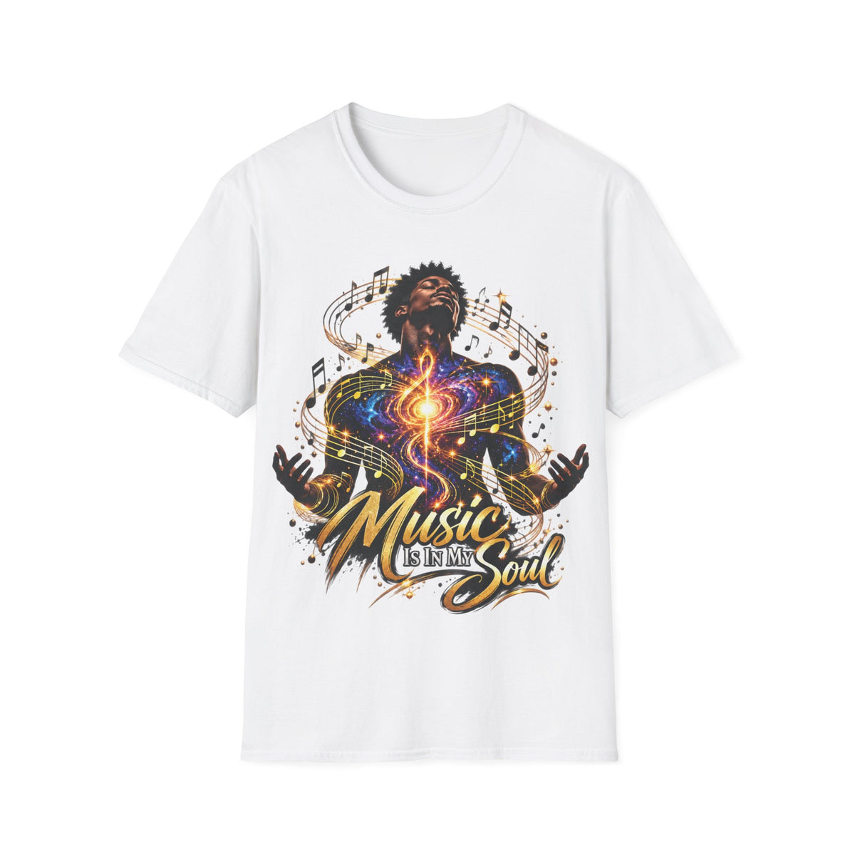 Music Is in My Soul V1 (Male) – Gildan 64000 T-Shirt