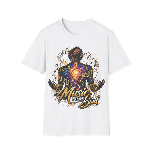 Music Is in My Soul V1 (Male) – Gildan 64000 T-Shirt