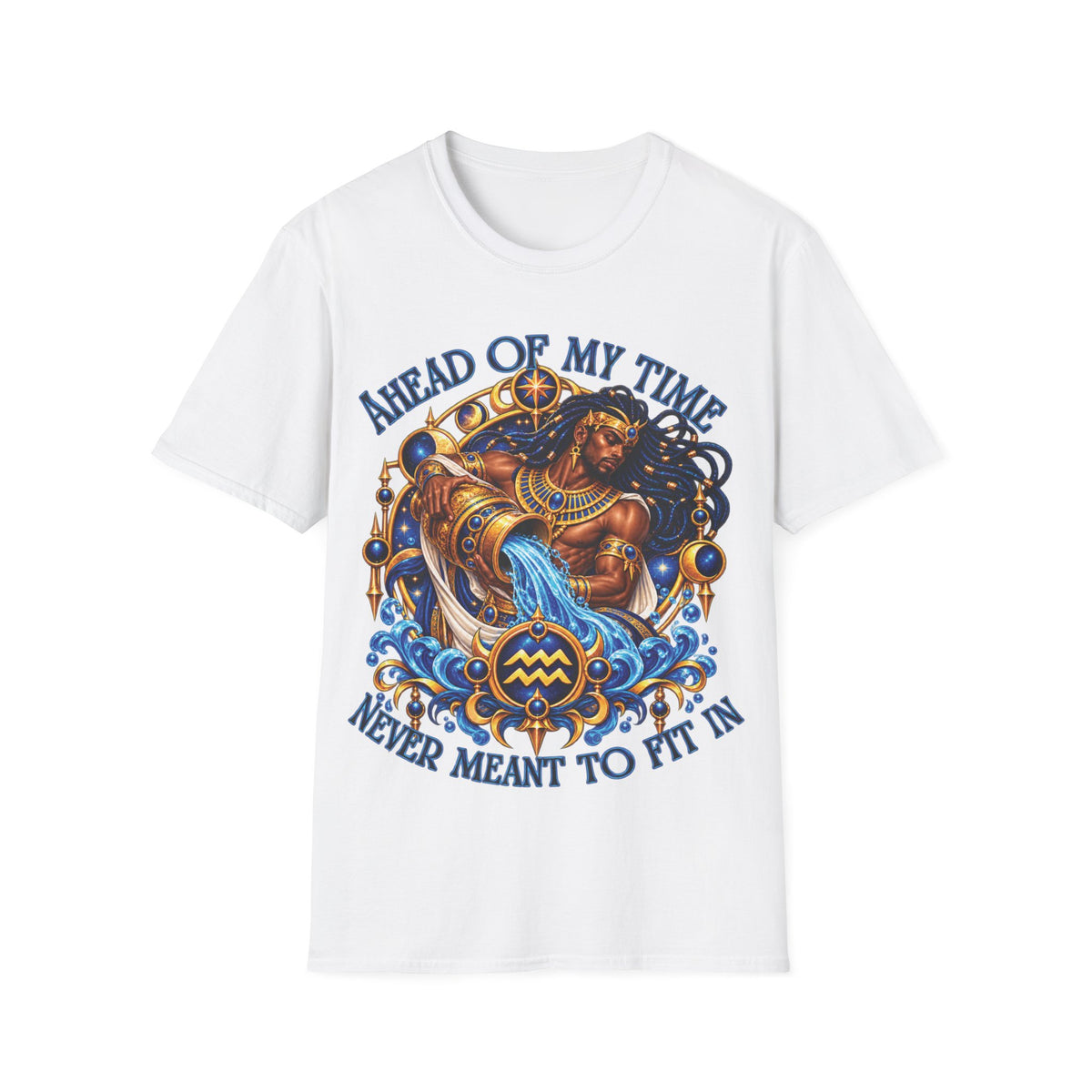 Aquarius Zodiac T-Shirt – Gildan 64000 Softstyle Tee
