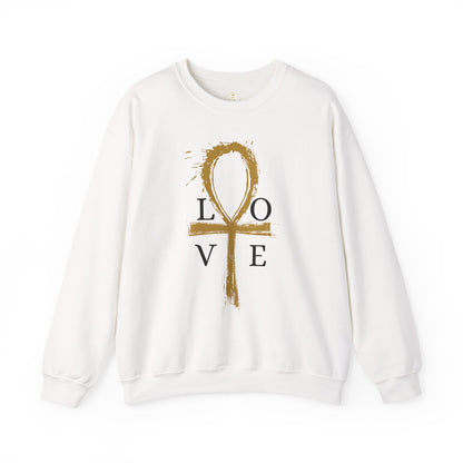 Ankh of Love – Gildan Heavy Blend™ Crewneck Sweatshirt