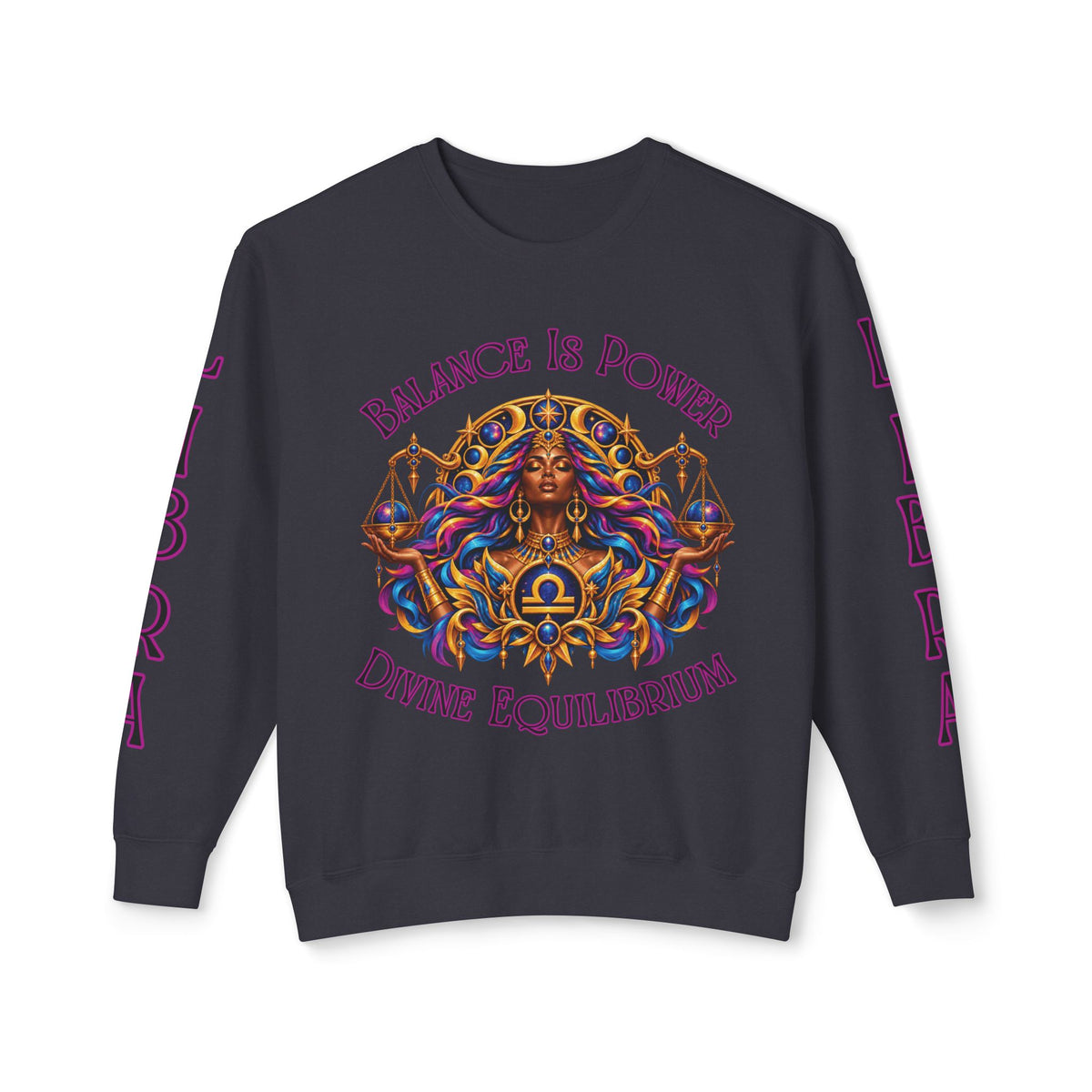 Libra Zodiac Sweatshirt – Comfort Colors 1466 Crewneck