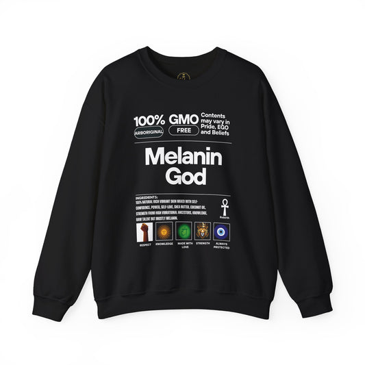 Melanin God – Gildan Heavy Blend™ 18000 Crewneck Sweatshirt