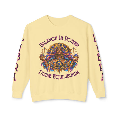 Libra Zodiac Sweatshirt – Comfort Colors 1466 Crewneck