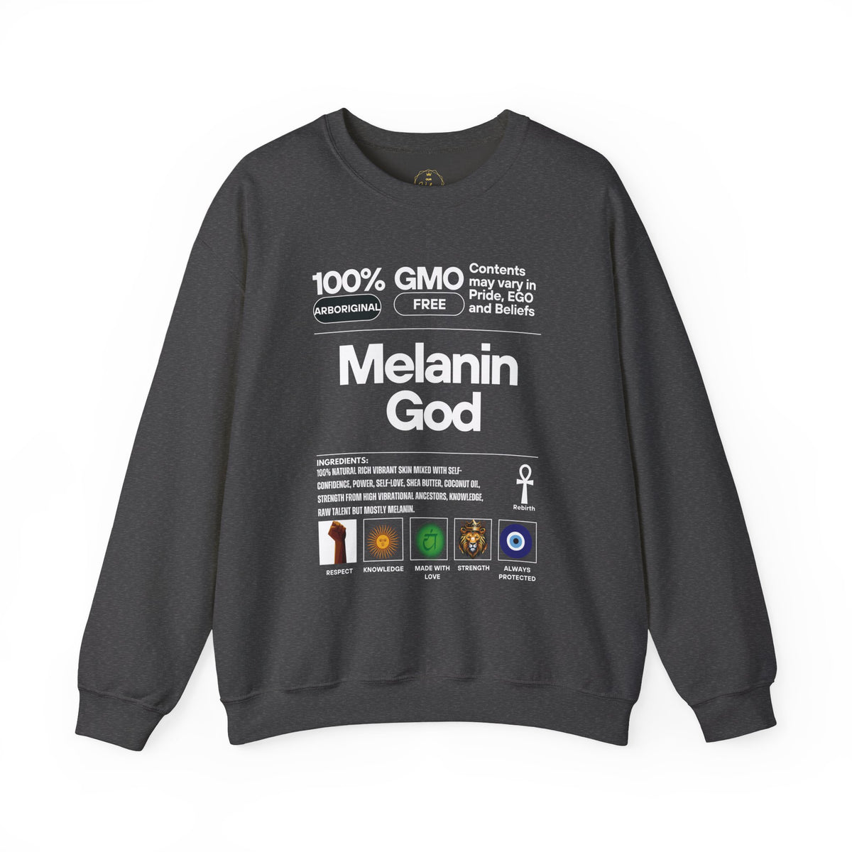 Melanin God – Gildan Heavy Blend™ 18000 Crewneck Sweatshirt