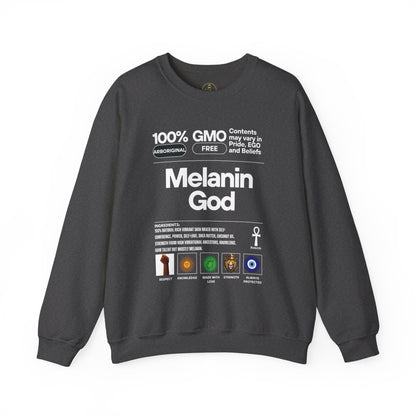 Melanin God – Gildan Heavy Blend™ 18000 Crewneck Sweatshirt