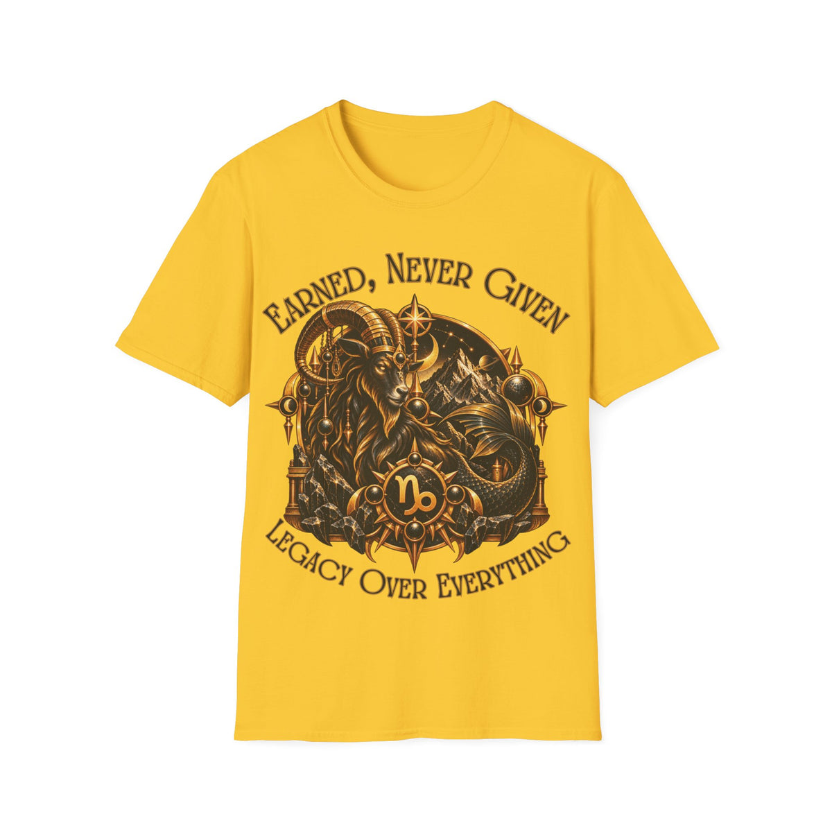 Capricorn Zodiac T-Shirt – Gildan 64000 Softstyle Tee