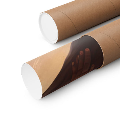 Strong Black Father Matte Poster – A Bond of Strength and Love