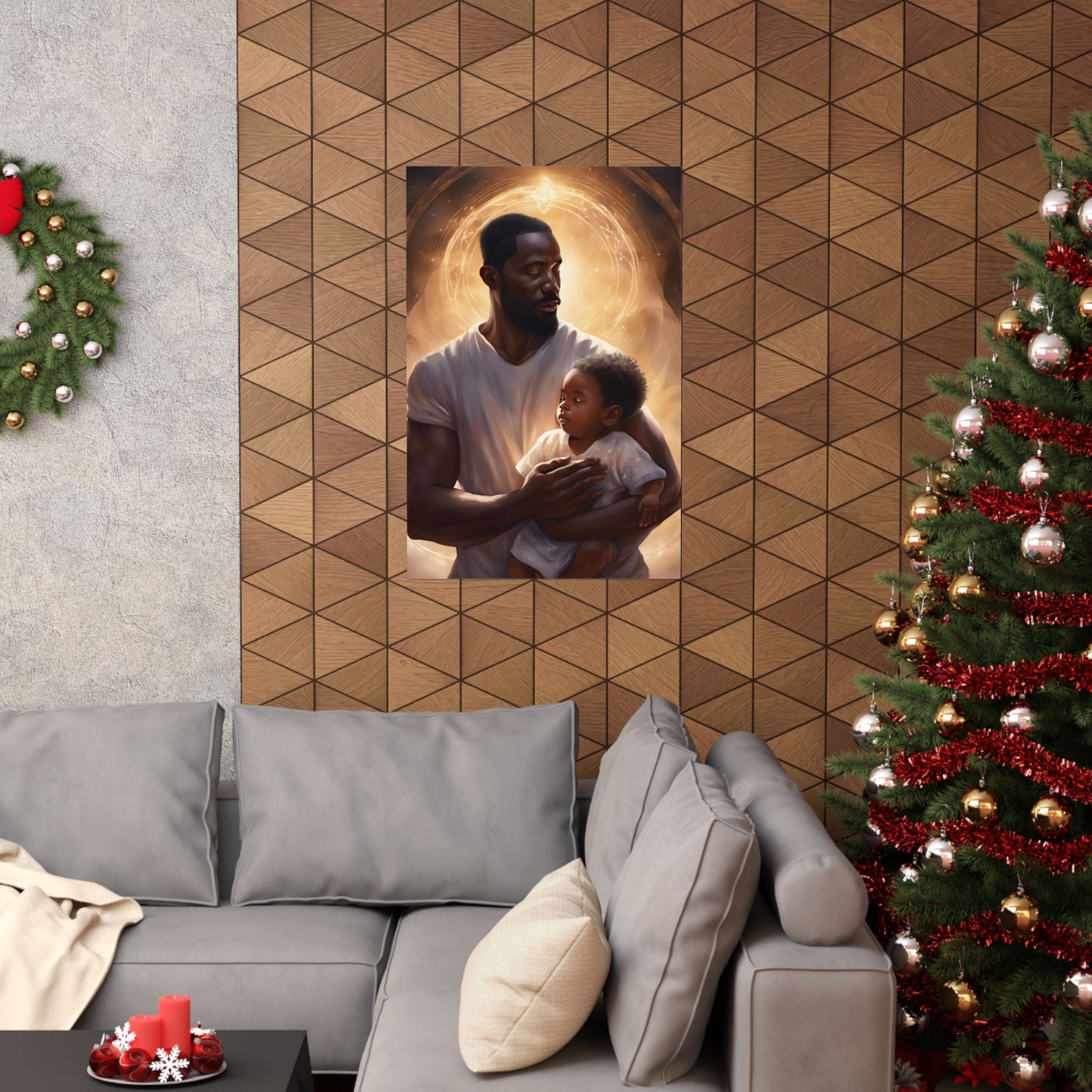 Strong Black Father Matte Poster – A Bond of Strength and Love