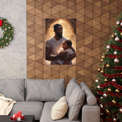 Strong Black Father Matte Poster – A Bond of Strength and Love
