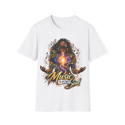 Music Is in My Soul V1 (Female) – Gildan 64000 T-Shirt