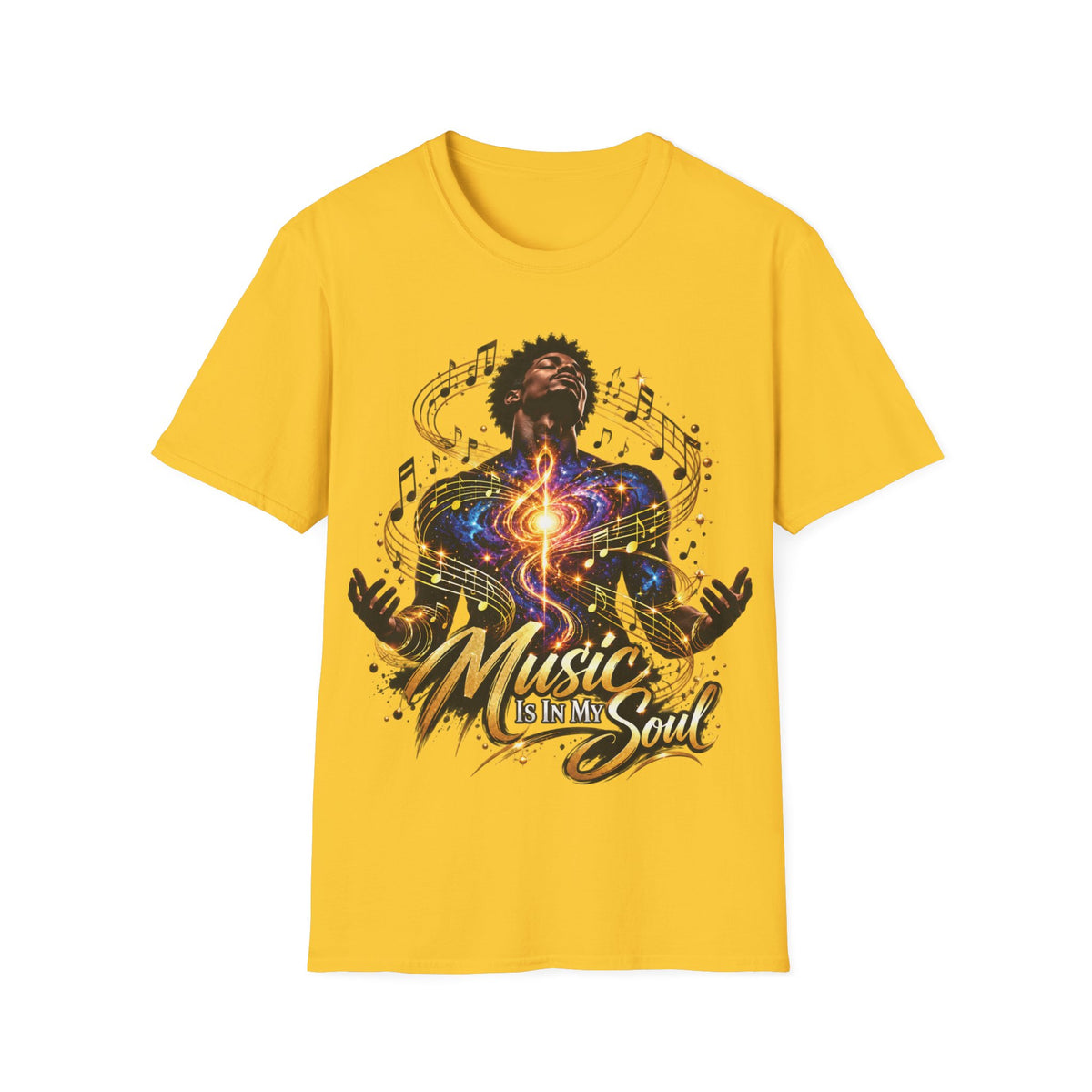 Music Is in My Soul V1 (Male) – Gildan 64000 T-Shirt