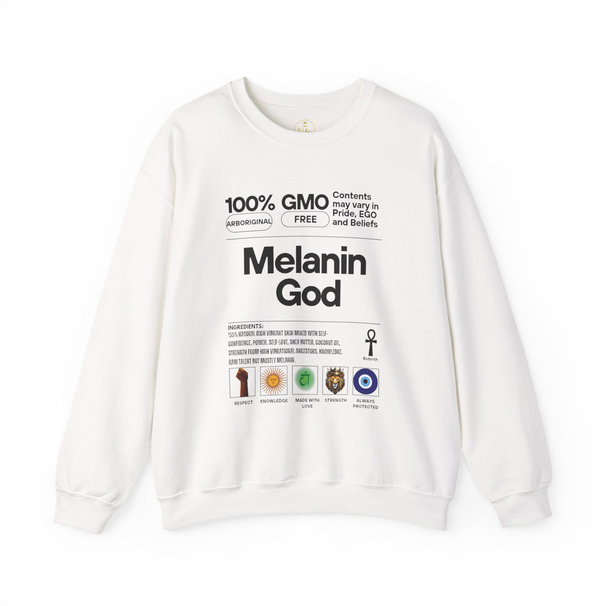Melanin God – Gildan Heavy Blend™ 18000 Crewneck Sweatshirt