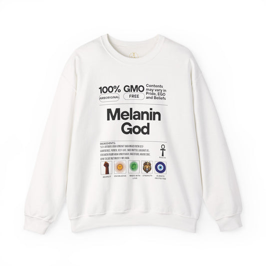 Melanin God – Gildan Heavy Blend™ 18000 Crewneck Sweatshirt