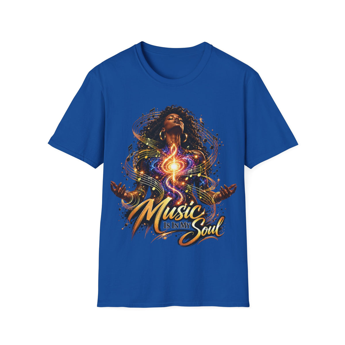 Music Is in My Soul V1 (Female) – Gildan 64000 T-Shirt