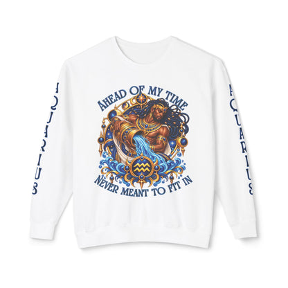 Aquarius Zodiac Sweatshirt – Comfort Colors 1466 Crewneck