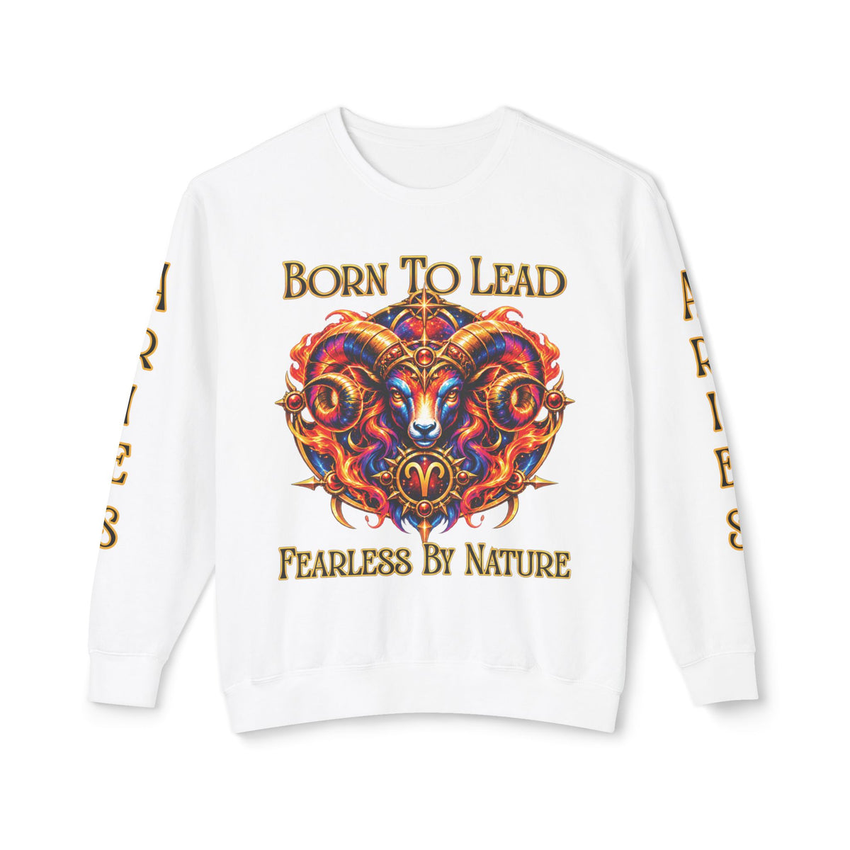 Aries Zodiac Sweatshirt – Comfort Colors 1466 Crewneck