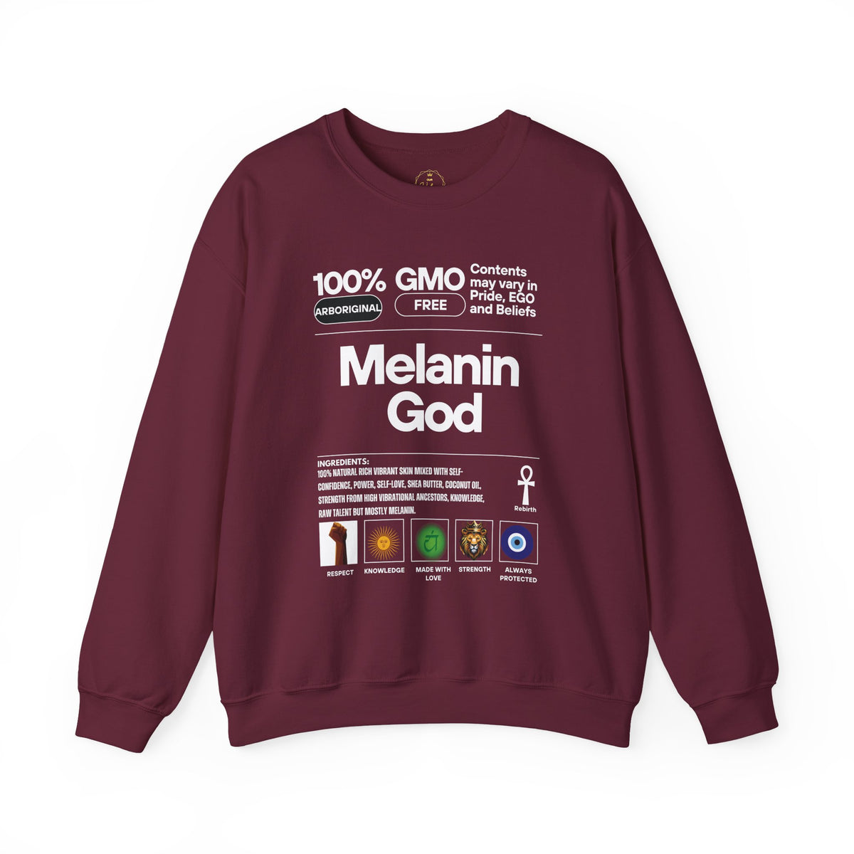 Melanin God – Gildan Heavy Blend™ 18000 Crewneck Sweatshirt