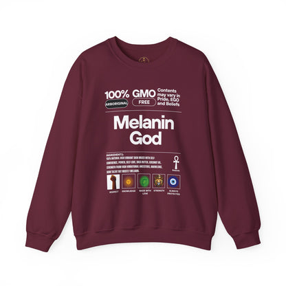 Melanin God – Gildan Heavy Blend™ 18000 Crewneck Sweatshirt