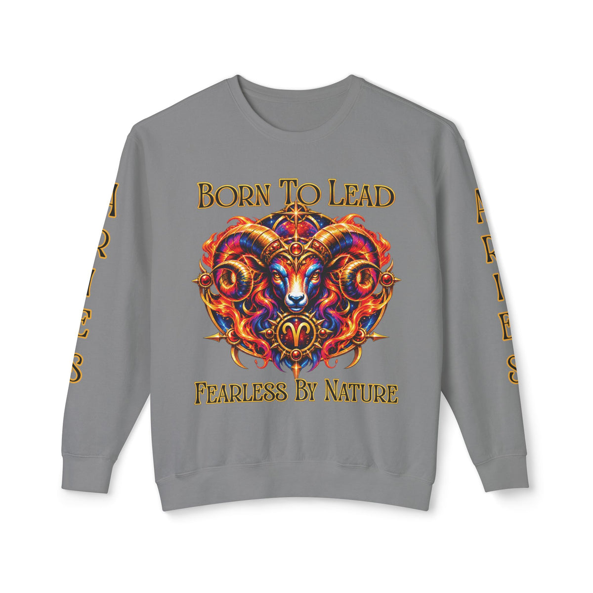Aries Zodiac Sweatshirt – Comfort Colors 1466 Crewneck