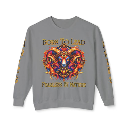Aries Zodiac Sweatshirt – Comfort Colors 1466 Crewneck