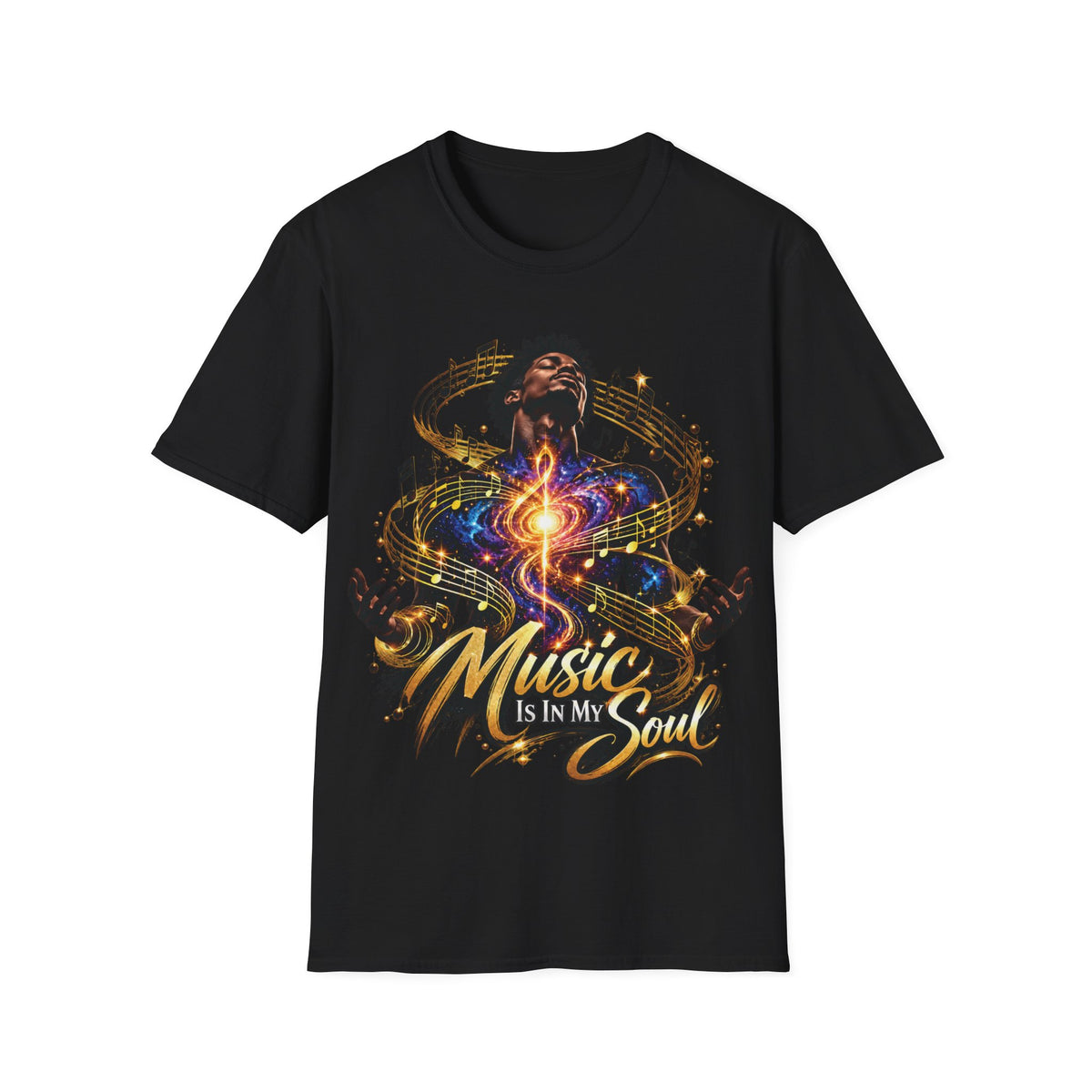 Music Is in My Soul V1 (Male) – Gildan 64000 T-Shirt