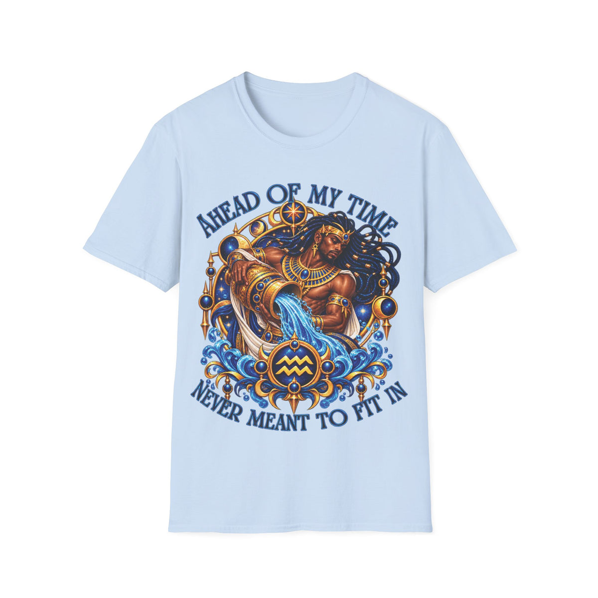 Aquarius Zodiac T-Shirt – Gildan 64000 Softstyle Tee