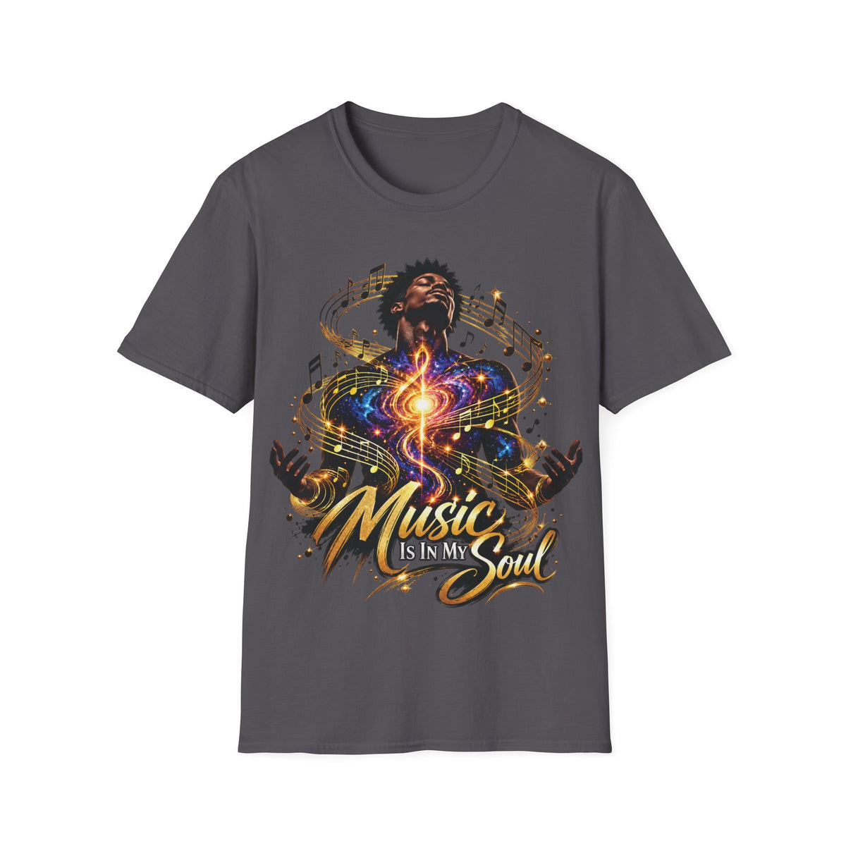 Music Is in My Soul V1 (Male) – Gildan 64000 T-Shirt