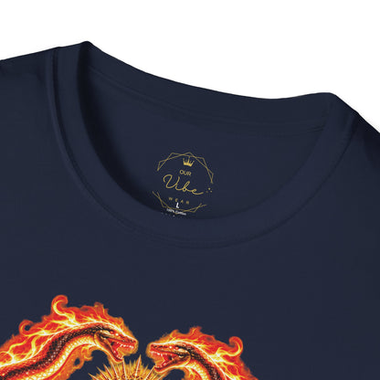 Shakti God Fire — Gildan 64000 Softstyle T-Shirt
