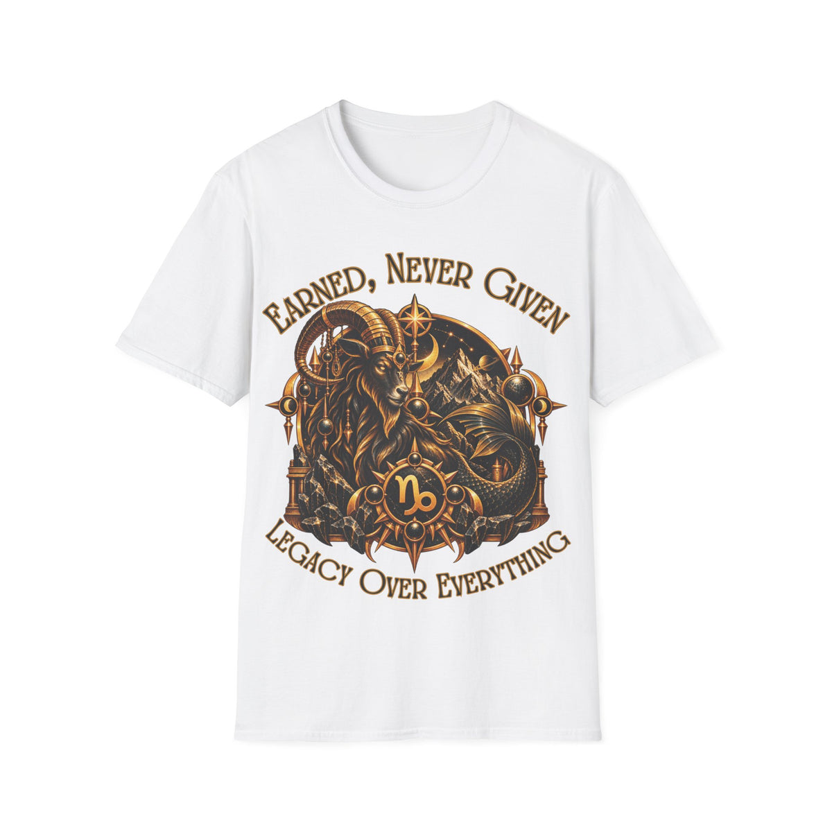 Capricorn Zodiac T-Shirt – Gildan 64000 Softstyle Tee