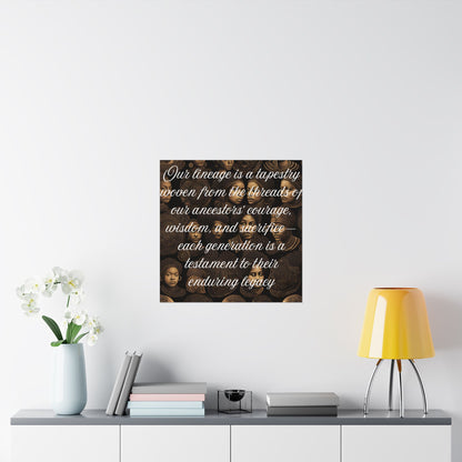 Ancestor Lineage Matte Poster