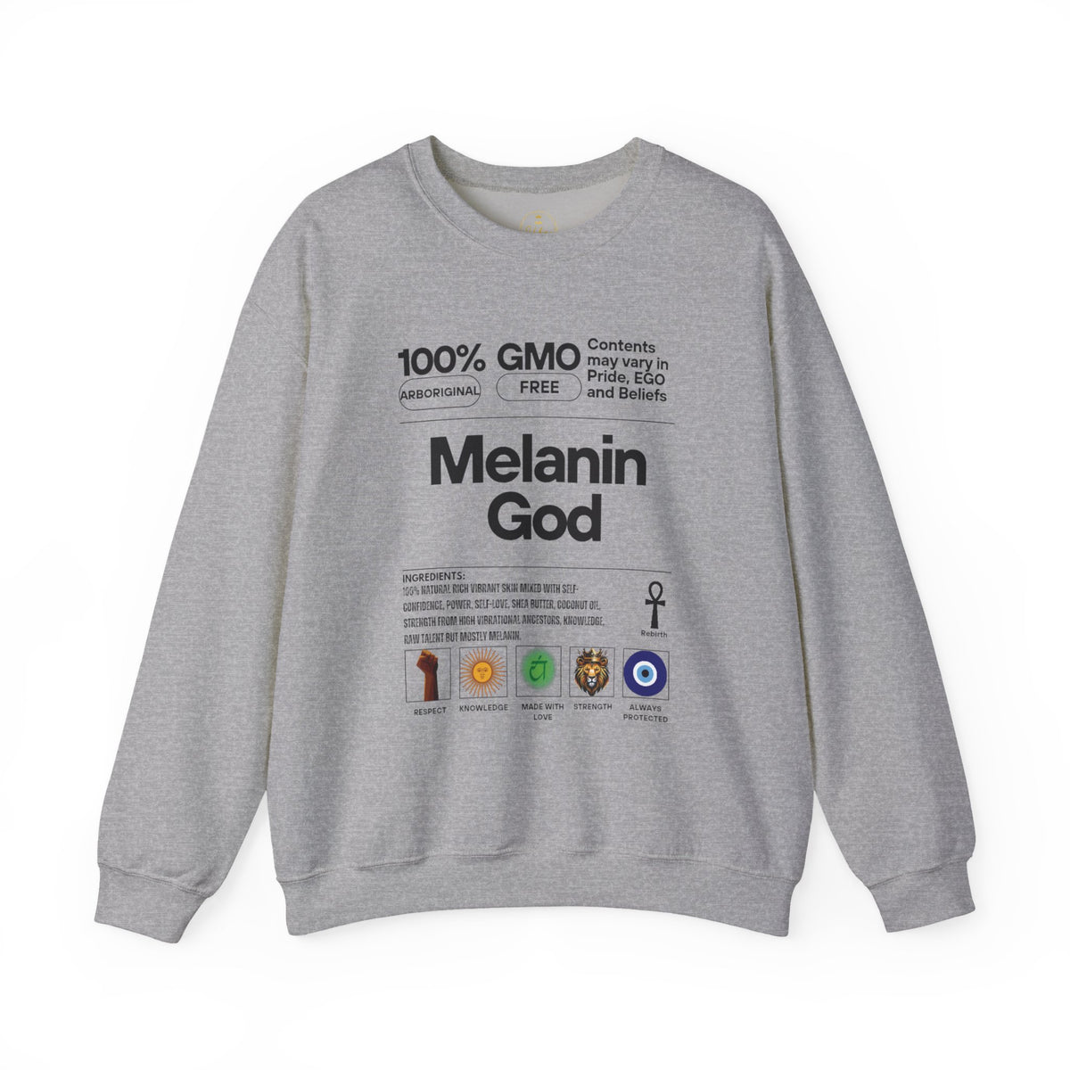 Melanin God – Gildan Heavy Blend™ 18000 Crewneck Sweatshirt