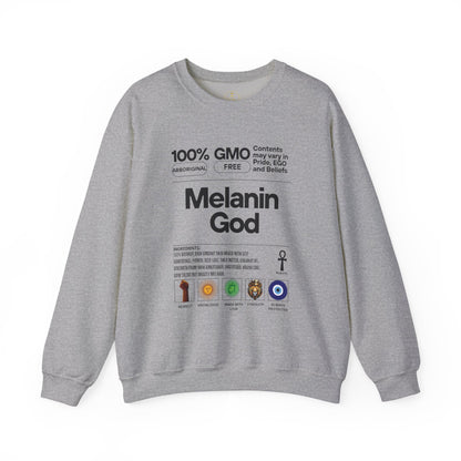 Melanin God – Gildan Heavy Blend™ 18000 Crewneck Sweatshirt