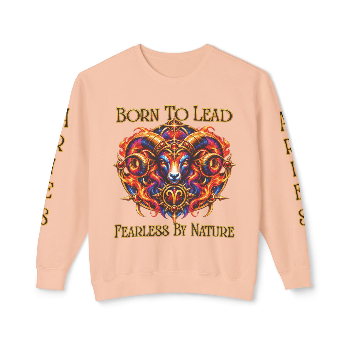 Aries Zodiac Sweatshirt – Comfort Colors 1466 Crewneck