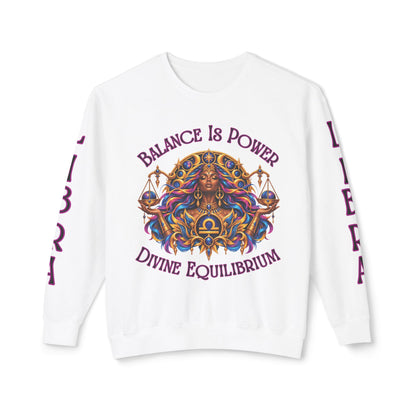 Libra Zodiac Sweatshirt – Comfort Colors 1466 Crewneck