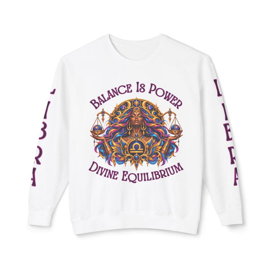 Libra Zodiac Sweatshirt – Comfort Colors 1466 Crewneck